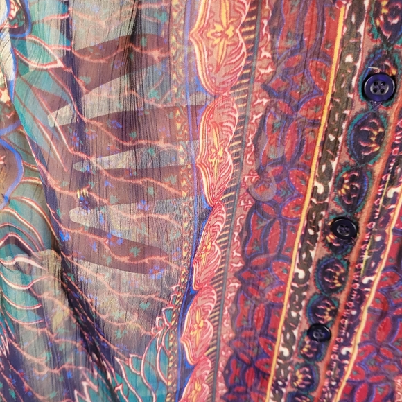 Staring at stars Anthro sheer blouse - Picture 5 of 8